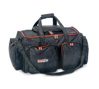 Saenger Uni CAT Tackle Bag Large, borsa per attrezzi da pesca in Honeycomb Black-Camou, 67 x 40 x 40 cm, poliestere impermeabile, 4 tasche esterne, maniglie, per pesca al pesce gatto