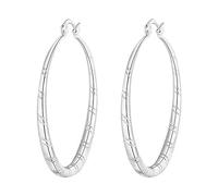 Saengthong - Orecchini da donna in argento Sterling 925 massiccio, orecchini a cerchio, con simboli femminili, Taglia unica, Rame, Nessuna pietra preziosa