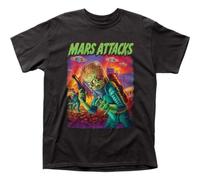 SAEODN Mars Attacks UFOs Attack T Shirt Mens Movie UFO Aliens Tee Black Black BlackBlackXXL