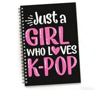 SAETON K-Pop Journal for Women 100-Page Spiral Notebook Cute Lined Notebook for School Gifts for K-Pop Fans