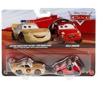 Saetta McQueen Deputy Hazzar + Bella Cadavre Mattel Cars confezione da 2 auto...