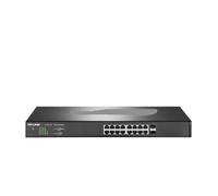 SAEVVCJWW Switch Ethernet 2.5G a 16 Porte Switch di Rete 2500Mbps con hub di Rete 10G SFP+ Uplink Splitter Internet TL-SH1218 (Color : UK Adapter)