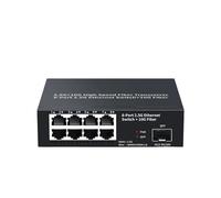 SAEVVCJWW Switch Ethernet da 2,5 GbE a 8 Porte Switch di Rete da 2,5 Gbps Slot SFP+ da 10 GbE a 1 Porta Switch Non gestito Home Lab Plug And Play (Color : UK Adapter)