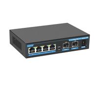 SAEVVCJWW Switch Gigabit Switch Ethernet a 8 Porte 2.5G Poe Switch Poe 10G SFP RJ45 (Color : Poe Switch 6 Port)