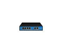 SAEVVCJWW Switch Poe a 4/8 Porte Switch Ethernet 10/100Mbps con 2 Porte Uplink Switch di Rete con Adattatore di Alimentazione Esterno (Color : EW-S1906CF-DP)