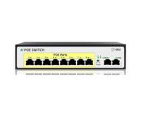 SAEVVCJWW Switch Poe a 8 Porte Uplink 100M Alimentatore Integrato da 120 W Adatto for telecamere di Rete