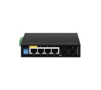 SAEVVCJWW Switch Poe Gigabit Industriale 5/6 Porte 100/1000 Base-T DIN IP30 Switch Ethernet di Rete Protezione Contro i fulmini Max BT90W (Color : ZX500-AXG-42S)