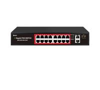SAEVVCJWW Switch Poe SFP 100M Watchdog AI a 16 Porte Rete Switch Ethernet Integrata da 240 W for telecamere IP