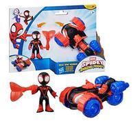 Hasbro Marvel Spidey e i suoi fantastici amici, Miles "Spin" Morales, Techno-Racer, action figure da 7,6 cm, giocattoli supereroi, 3+