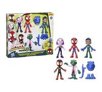 Dinosauri e lucertole Hero Box, 5 figurine, giocattolo di supereroi in età prescolare, di 3 anni, Spidey e i suoi amici