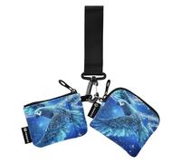 Safari African Grey Parrot Donne Money Organizers Carino Moda Cerniera Cash Coin Purse con Tasca con Cerniera per le Donne 2 Pz monedero y tarjetero para Mujer