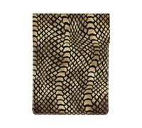 Safari Africano Nero Oro Pitone Pelle Animale Seppia, Custodia per laptop in pelle PU, borsa per notebook, custodia per laptop, custodia per tablet