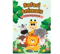 Safari Animals Colouring book for kids 3-6