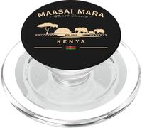 Safari bandiera del Kenya della riserva nazionale degli elefanti Maasai Mara PopSockets PopGrip per MagSafe