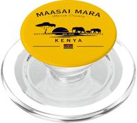 Safari bandiera del Kenya della riserva nazionale degli elefanti Maasai Mara PopSockets PopGrip per MagSafe