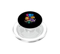 Safari Big Five Animals Bold Color Ritratto Popart Design PopSockets PopGrip per MagSafe