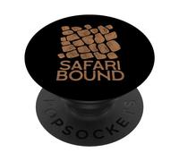 Safari Bound Giraffa Animal Print Wild Animal Lover PopSockets PopGrip Adesivo