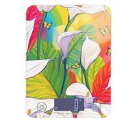 Safari Calla Lily Rainbow Flower Bilancia portatile 5 kg/5 g, scala per grammi con 4 unità per dimagrire espresso (batterie non incluse)