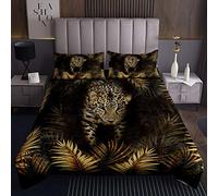Safari Ghepardo stampa trapuntata copriletto trapuntato leopardato copriletto copriletto copriletto fantasia animale selvaggio set coperta bambini letto Golden Jungle Bedding Collection260x240cm