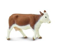 Safari Ltd-Farm Hereford Cow Miniature, Colore Marrone, 160029