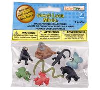 Safari Ltd. Good Luck Minis Rainforest Fun Pack - 8 mini figure tra cui serpente, rana, farfalla, scimpanz , orango, caimano, orso - figure gioca