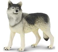 Safari Ltd Gray Wolf, Colore Marrone, Bianco, Medium, 112689