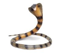 Safari Ltd.- 260329 Serpente Statuina Cobra Arrotolabile posabile, Multicolore, Medium, S260329