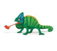 Safari Ltd- Camaleonte Veiled Chameleon, Multicolore, 267829