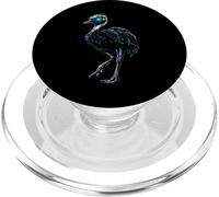 Safari per gli amanti degli animali con gli occhi azzurri di struzzo PopSockets PopGrip per MagSafe