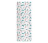 Safari Sea Animals Cartoon Semplice tappetino da yoga caldo per le donne stampato, antiscivolo, tappetino da yoga caldo asciugamano con borsa tapete para ejercicio 180,3 x 66 cm