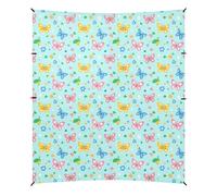 Safari Spring Butterfly Tenda da spiaggia pieghevole UPF50+, protezione impermeabile, include pala di sabbia, sacchi di sabbia, pali di stabilità per campeggio, pesca, divertimento in cortile