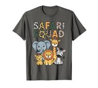Safari Squad Cute Jungle Animals Wildlife Adventure Maglietta