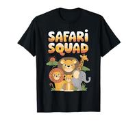 Safari Squad Funny Cute Wildlife Animal Art Maglietta