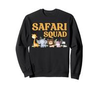 Safari Squad - Jungle Animal Adventure Crew Design Felpa