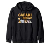 Safari Squad - Jungle Animal Adventure Crew Design Felpa con Cappuccio