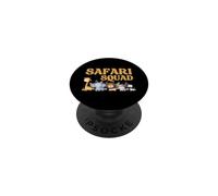 Safari Squad - Jungle Animal Adventure Crew Design PopSockets PopGrip Adesivo