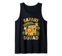 Safari Squad Leone Elefante Giraffa Zebra Squadra Jungle Canotta