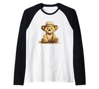 Safari Teddy Bear per Jungle Journey Fun Outfit Maglia con Maniche Raglan