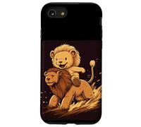 Safari Teddy Bear si unisce a un leone per un look cool Custodia per iPhone SE (2020) / 7 / 8