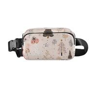 Safari Trees Peach Marsupio alla moda per donne e uomini, impermeabile, borsa a tracolla con tracolla regolabile, per shopping, sport, lavoro