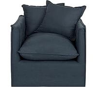 Safavieh Adeline Poltrona, Legno, Blu Scuro