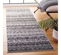 Safavieh Adirondack Collection ADR119N - Tappeto marocchino bohémien, anti-pelucchi, antimacchia, per soggiorno e camera da letto, 70 x 20 cm, colore: Avorio/Antracite