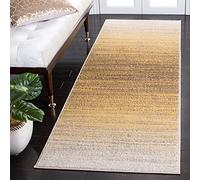 Safavieh Adirondack Collection ADR142D Modern Ombre Non-Shedding Stain Resistant Living Room Bedroom Runner, 2'6" x 10' , Gold / Ivory