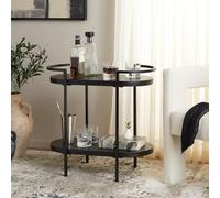 Safavieh Camion da bar a 2 ripiani, colore nero, 66 x 36 x 65 cm