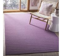 Safavieh Contemporaneo Tappeto Quadrato da Interno, a tessuto piatto, Collezione Dhurrie, DHU313, in Lavanda, 183 X 183 cm per Salotto, Camera da letto o Qualsiasi Spazio Interno