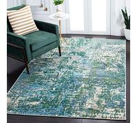 SAFAVIEH Madison Collection MAD471Y Tappeto moderno astratto verde non perde pelo, 1,2 x 1,8 m, per soggiorno e camera da letto