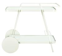 Safavieh Moderno carrello da bar a 2 ripiani, bianco, 91 x 47 x 76 cm