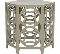 Safavieh Natanya Tavolino in Legno, Blu Perla Grigio