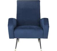 Safavieh Sedia imbottita moderna, colore blu navy