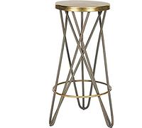 Safavieh Sgabello moderno da bar e bancone, beige e oro